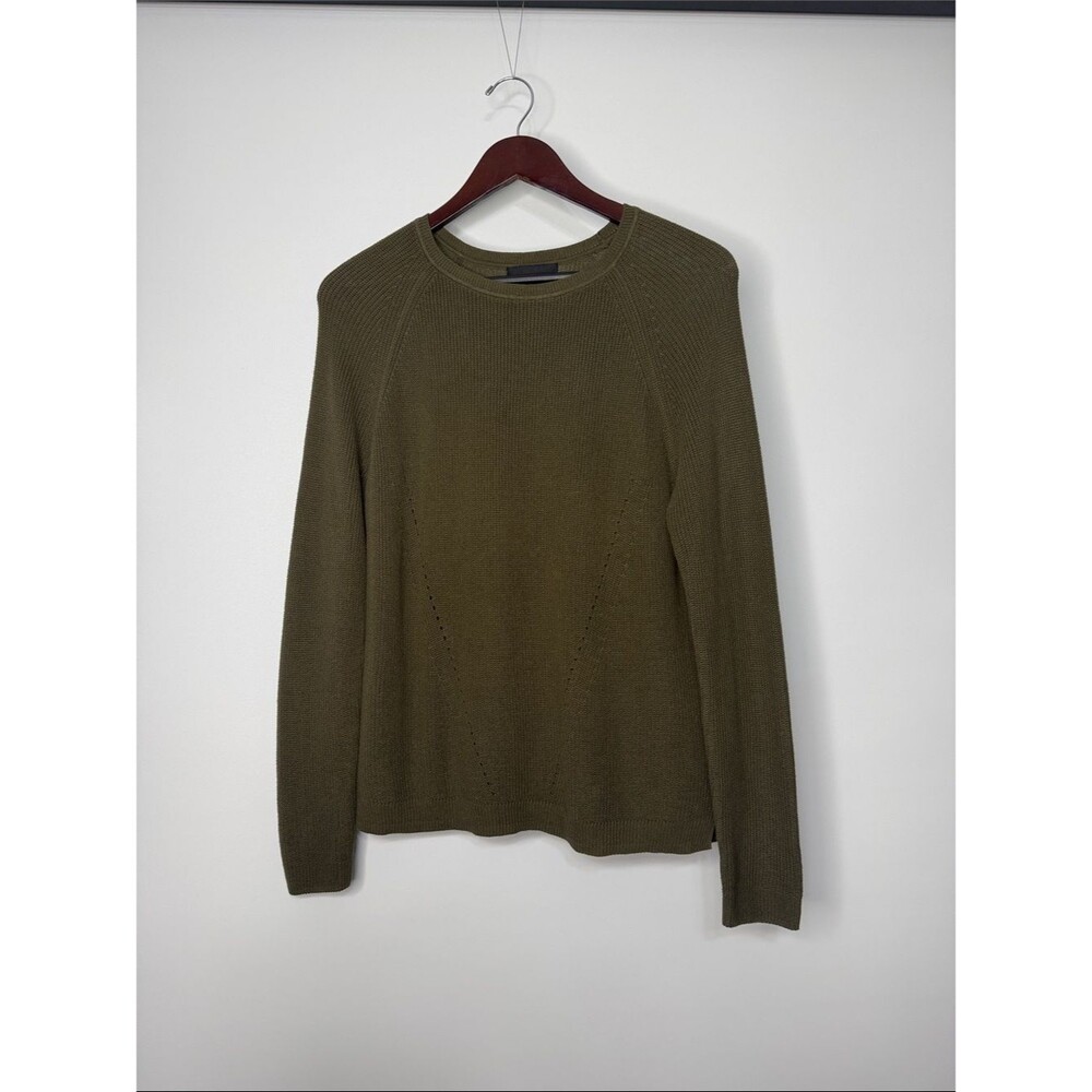 Attention Olive Green Knit Crewneck Sweater Size Medium